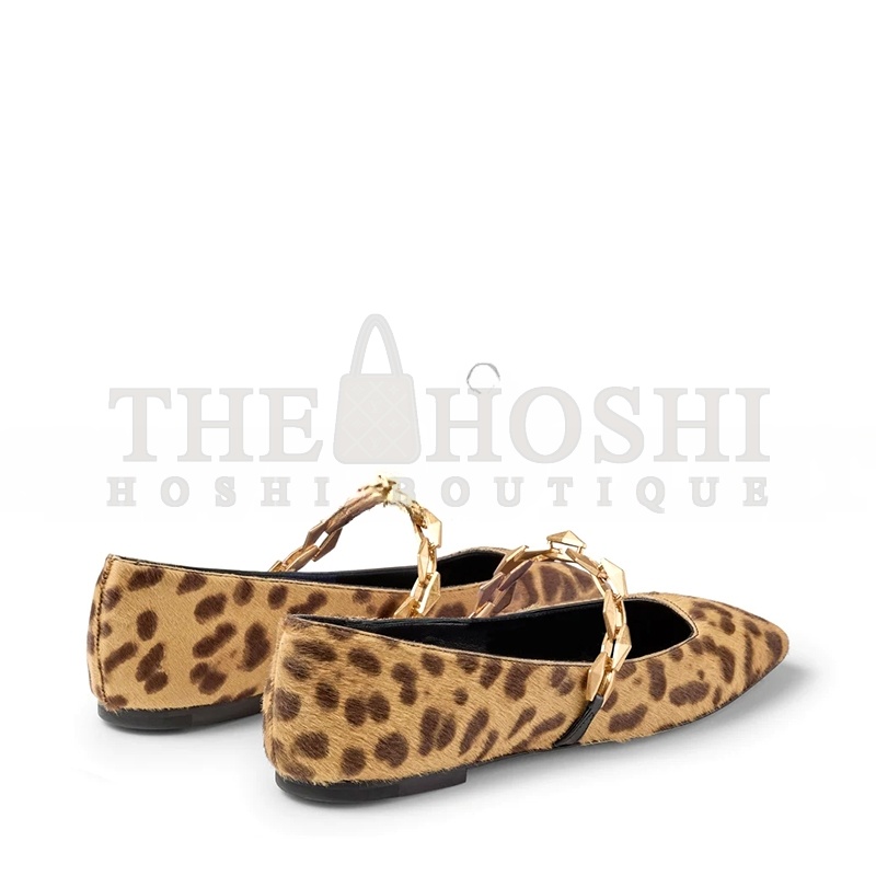 J1m*y Ch00 D1am0nd TILDA FLAT NATURAL LEOPARD PRINT PONY FLATS D1am0ndTILDAFLATLOP Master Quality